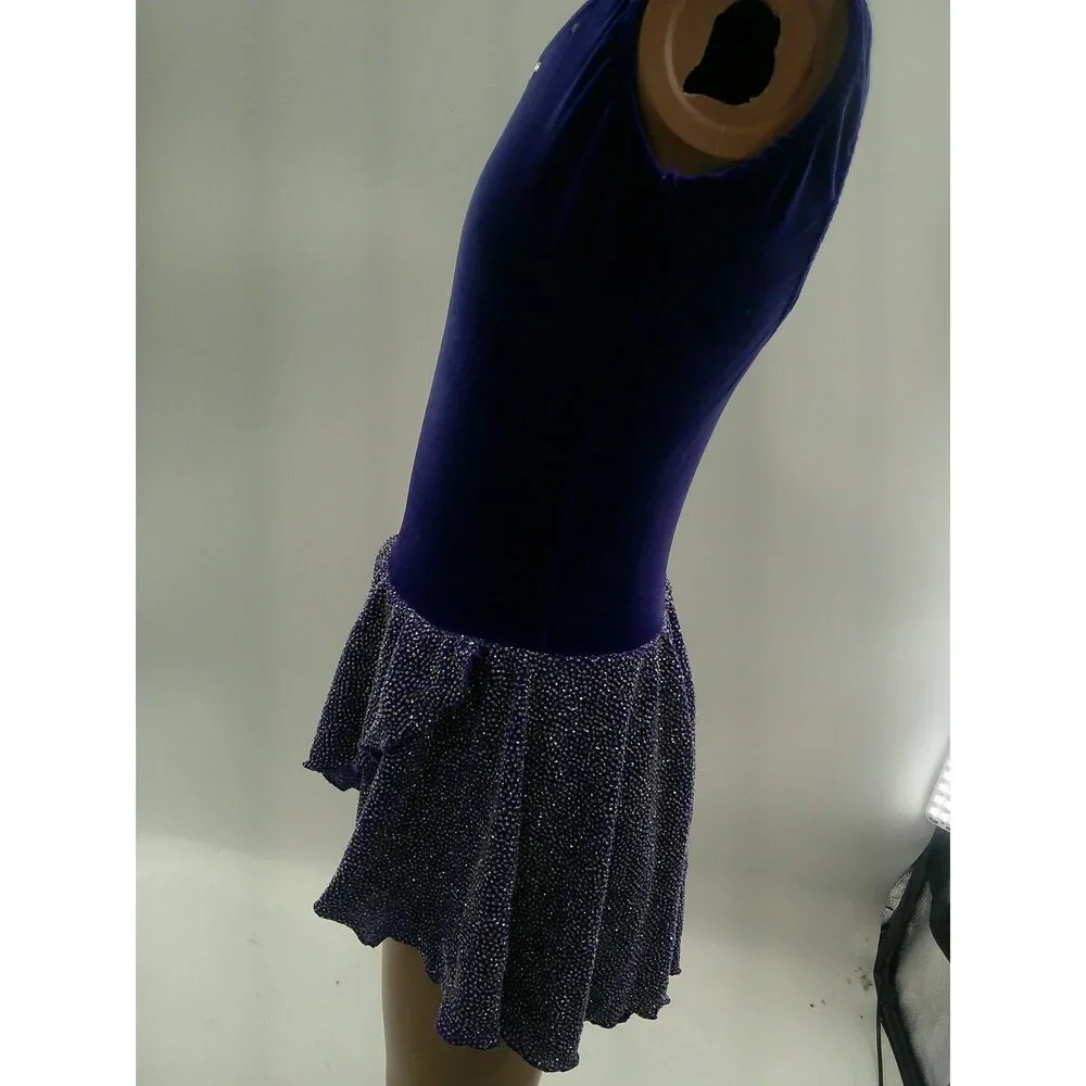 Pre-Owned Dance Costume Medium Child Blue Costume Gallery Lyrical Ballet Jazz G